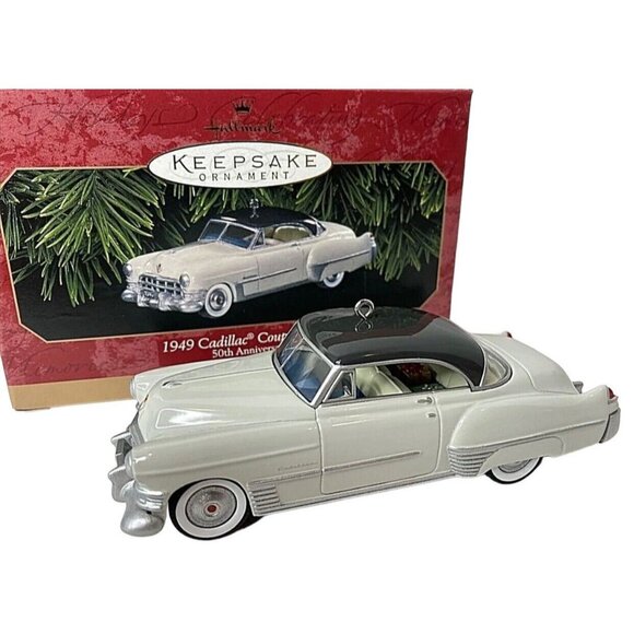 Hallmark Keepsake Ornament 1949 Cadillac Coupe DeVille Die Cast 1999 New - Picture 1 of 9